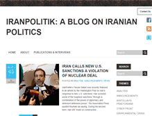 Tablet Screenshot of iranpolitik.com